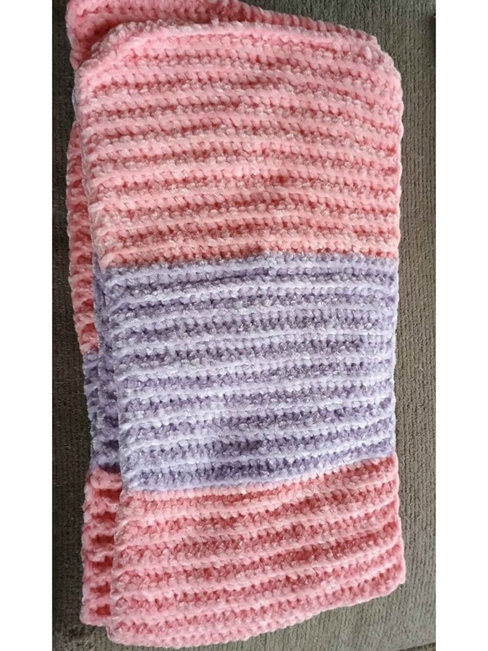 Pink purple soft long scarf
